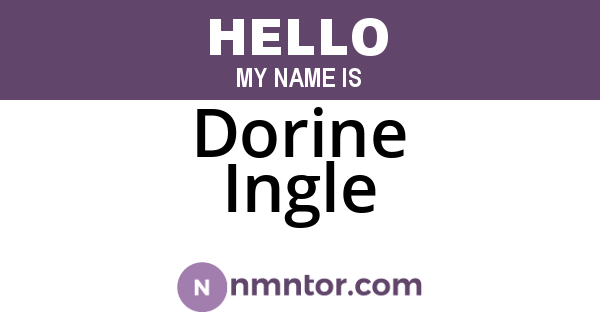 Dorine Ingle