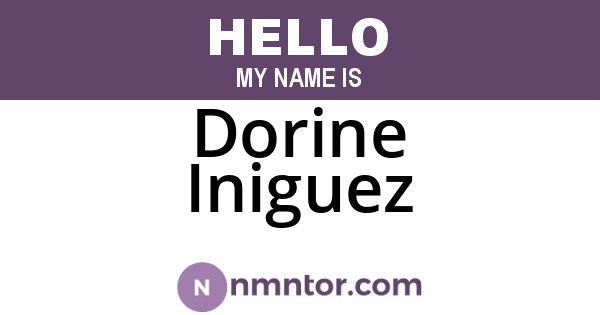 Dorine Iniguez