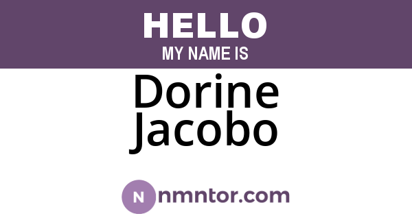 Dorine Jacobo