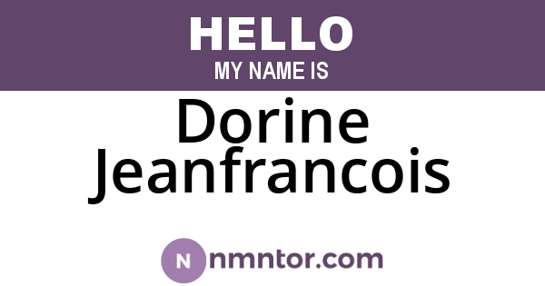 Dorine Jeanfrancois