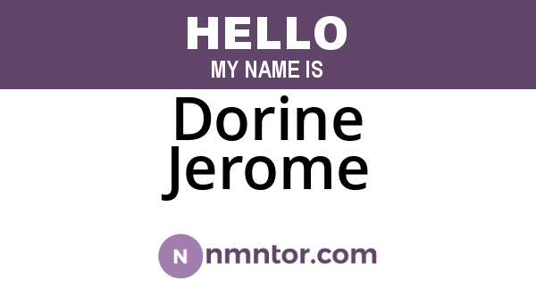 Dorine Jerome