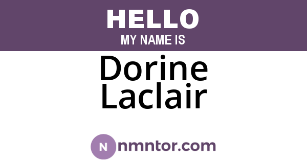 Dorine Laclair