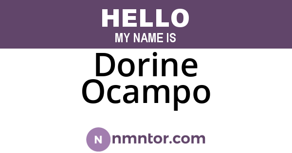 Dorine Ocampo