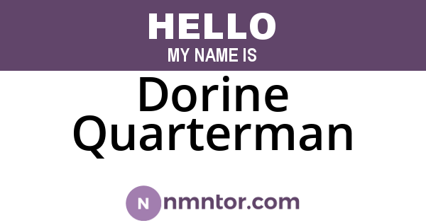 Dorine Quarterman