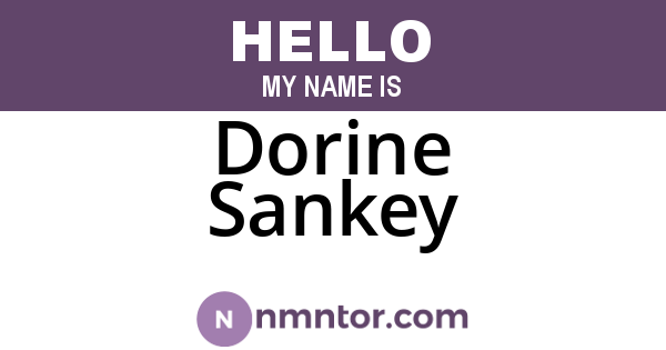 Dorine Sankey