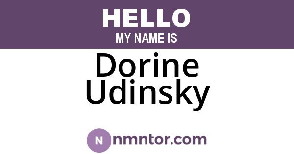 Dorine Udinsky