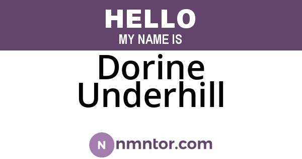 Dorine Underhill