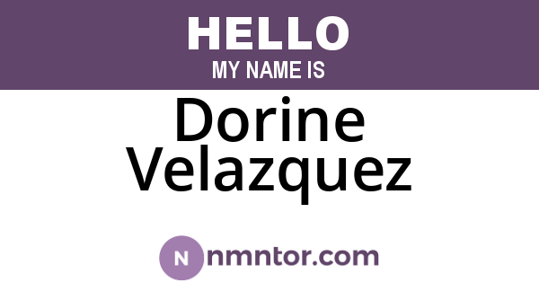 Dorine Velazquez