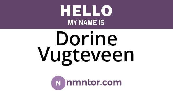 Dorine Vugteveen