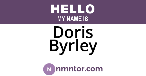 Doris Byrley