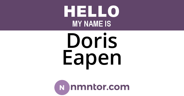 Doris Eapen