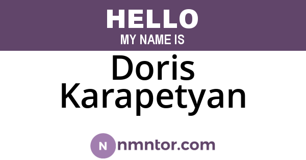 Doris Karapetyan