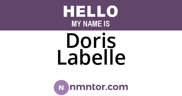 Doris Labelle