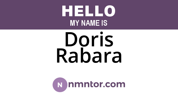 Doris Rabara
