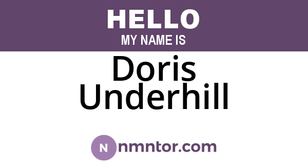 Doris Underhill