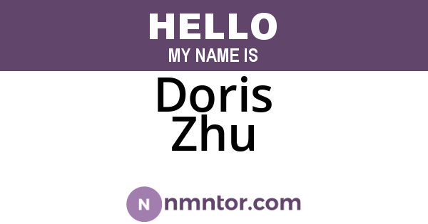 Doris Zhu