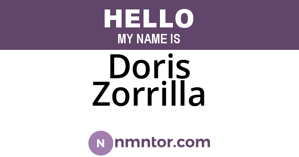 Doris Zorrilla