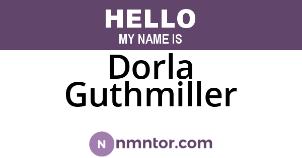 Dorla Guthmiller