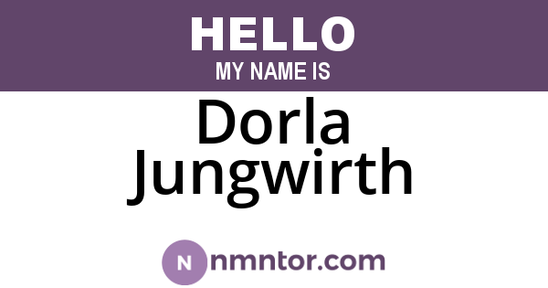 Dorla Jungwirth