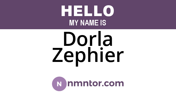 Dorla Zephier