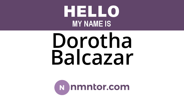 Dorotha Balcazar