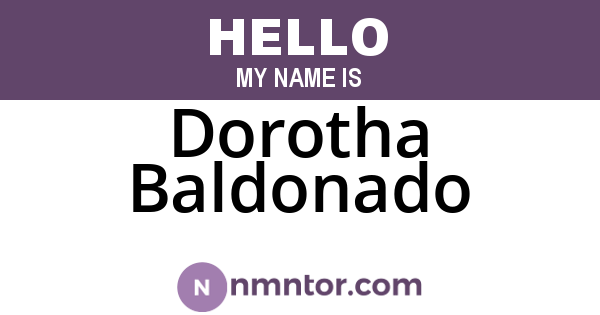 Dorotha Baldonado