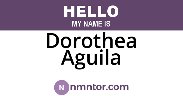 Dorothea Aguila