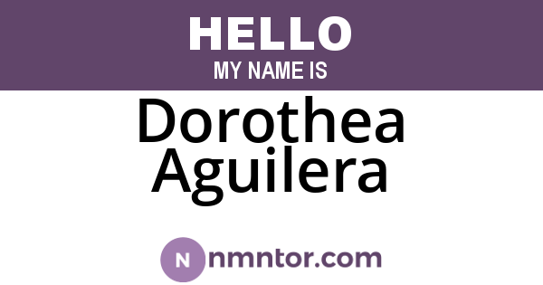 Dorothea Aguilera
