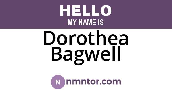 Dorothea Bagwell