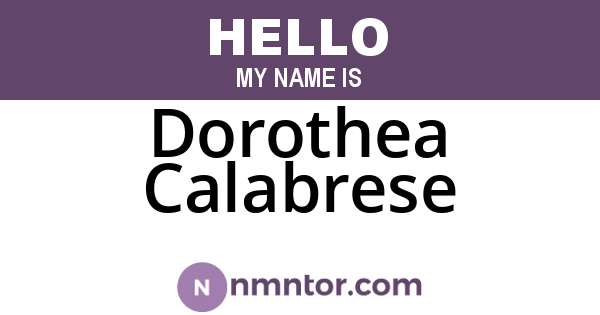 Dorothea Calabrese