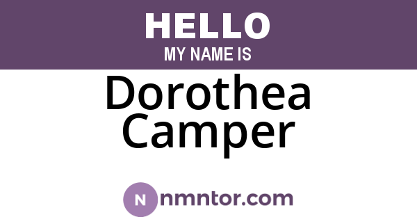 Dorothea Camper