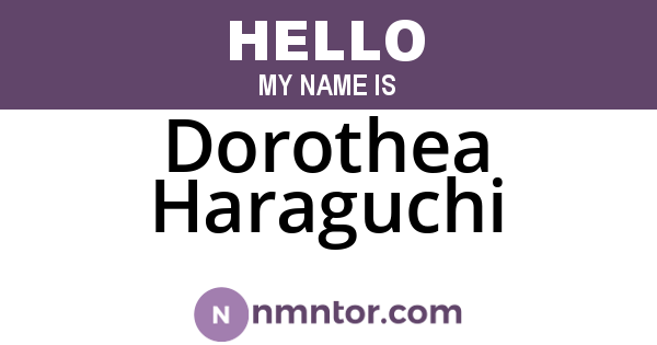 Dorothea Haraguchi