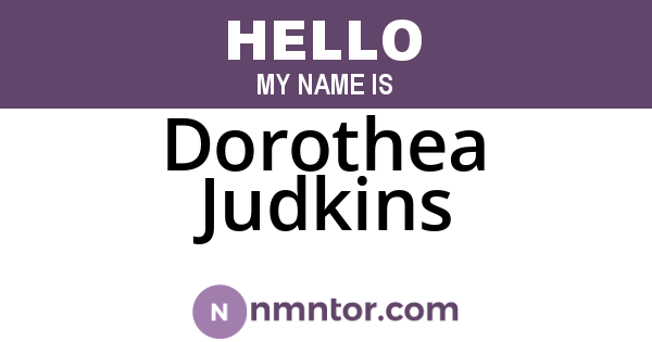 Dorothea Judkins