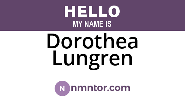 Dorothea Lungren