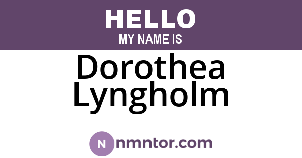 Dorothea Lyngholm
