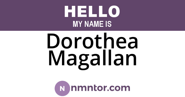 Dorothea Magallan