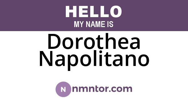 Dorothea Napolitano