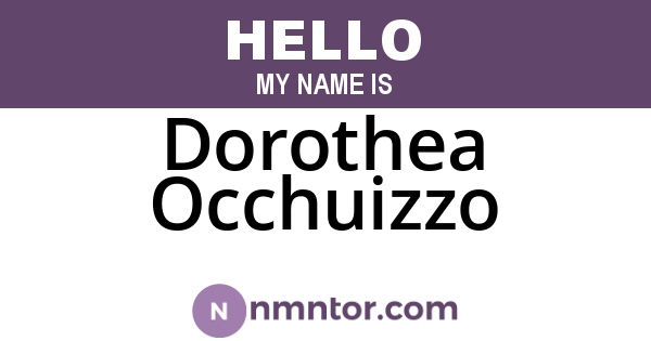 Dorothea Occhuizzo