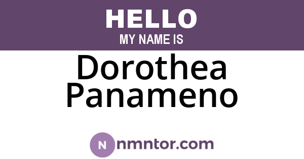 Dorothea Panameno