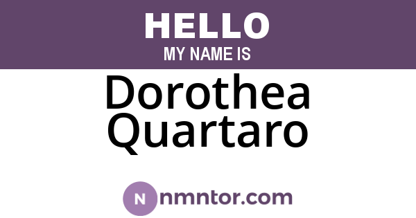Dorothea Quartaro