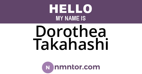 Dorothea Takahashi