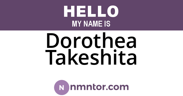 Dorothea Takeshita