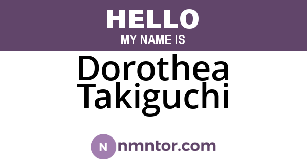 Dorothea Takiguchi