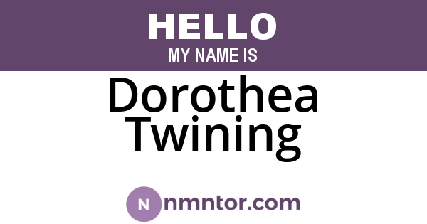 Dorothea Twining