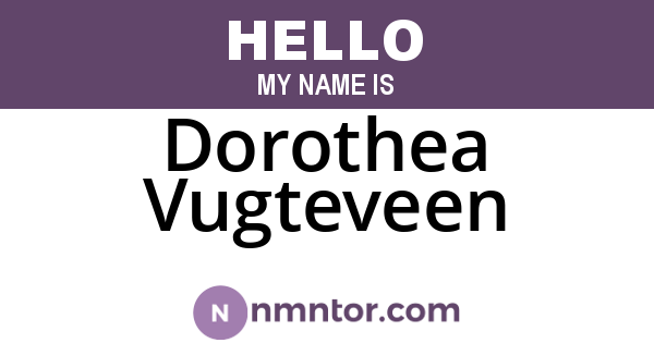 Dorothea Vugteveen