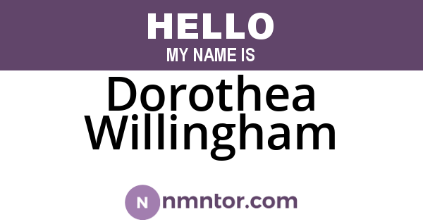 Dorothea Willingham