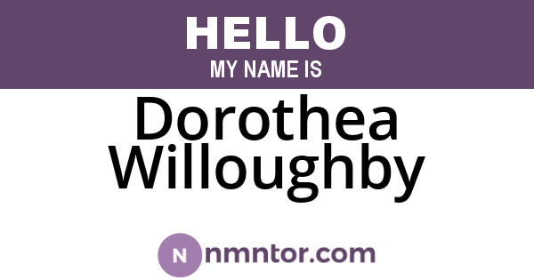 Dorothea Willoughby