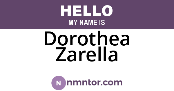Dorothea Zarella