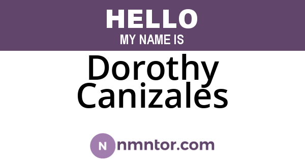Dorothy Canizales