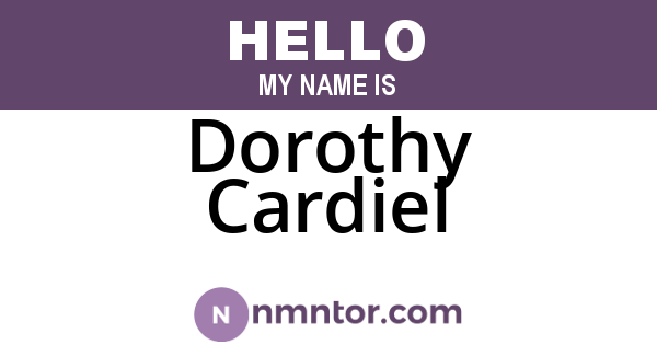 Dorothy Cardiel